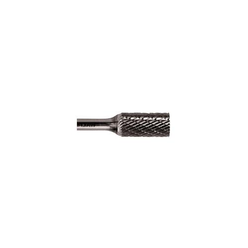 Walter Surface Technologies 01V058 High Performance Carbide Burr, Cylindrical Head, 3/8 in Dia Head, 3/4 in L of Cut, 3-3/4 in OAL, Double Cut