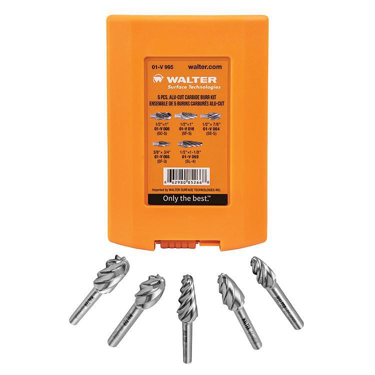 Walter Surface Technologies 01V995 Abrassive Carbide Burr, 5 Pieces