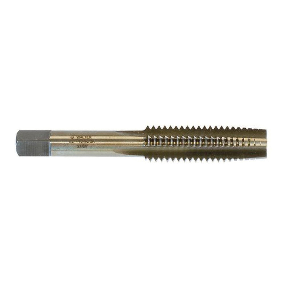 Walter Surface Technologies SST+ HSS™ 03B081 Hand Tap, 1/2-13 Thread, Taper Chamfer, 3 or 4 Flutes, Bronze, HSS