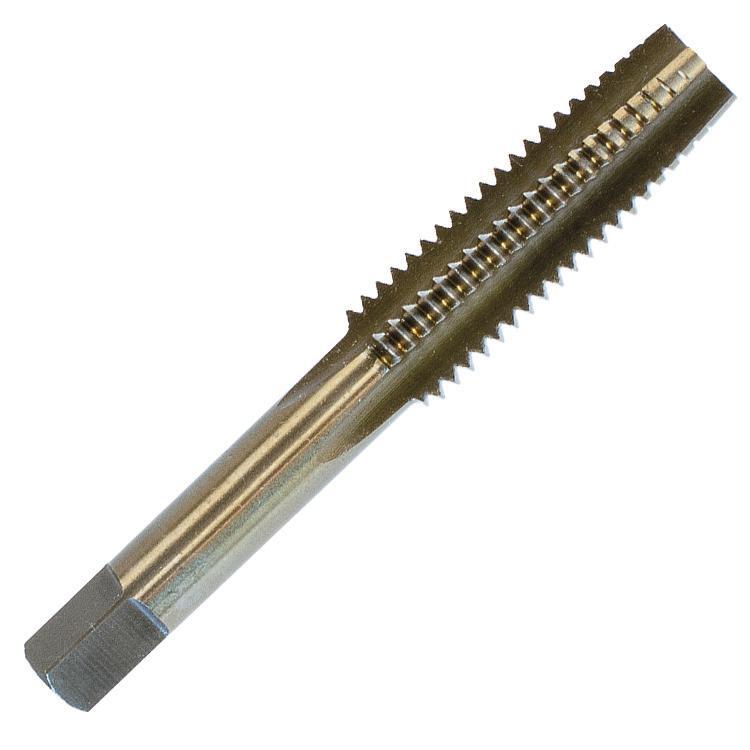Walter Surface Technologies 03B084 SST+™ Grounded and Tempered Hand Tap, 1/2-20 Thread, Taper Chamfer, High Speed Steel