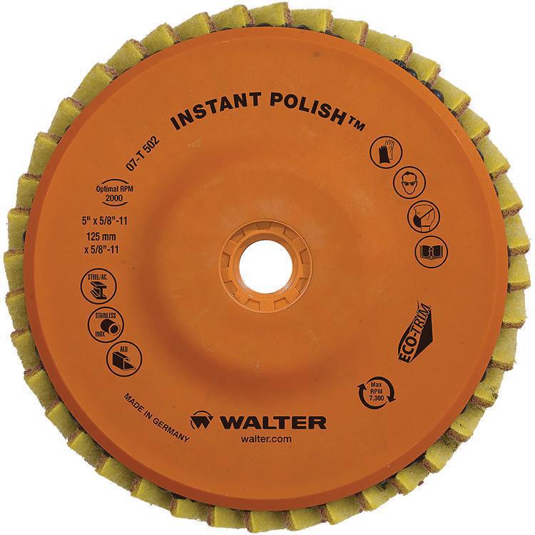 Walter Surface Technologies 07T452 High Performance Coated Abrasive, 4-1/2 in Dia Disc