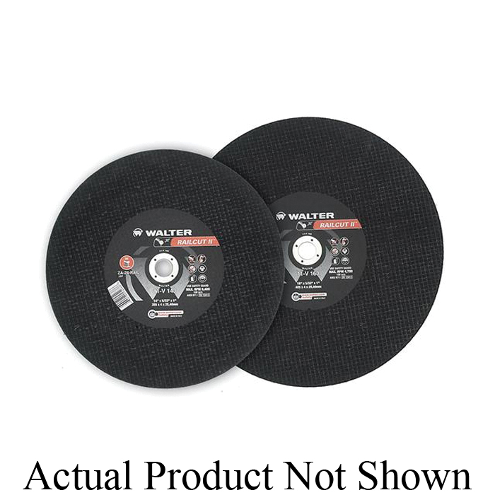 Walter Surface Technologies RAILCUT II™ 11V145 Fast Cut Wheel, 14 in Dia x 5/32 in THK, 1 in Center Hole