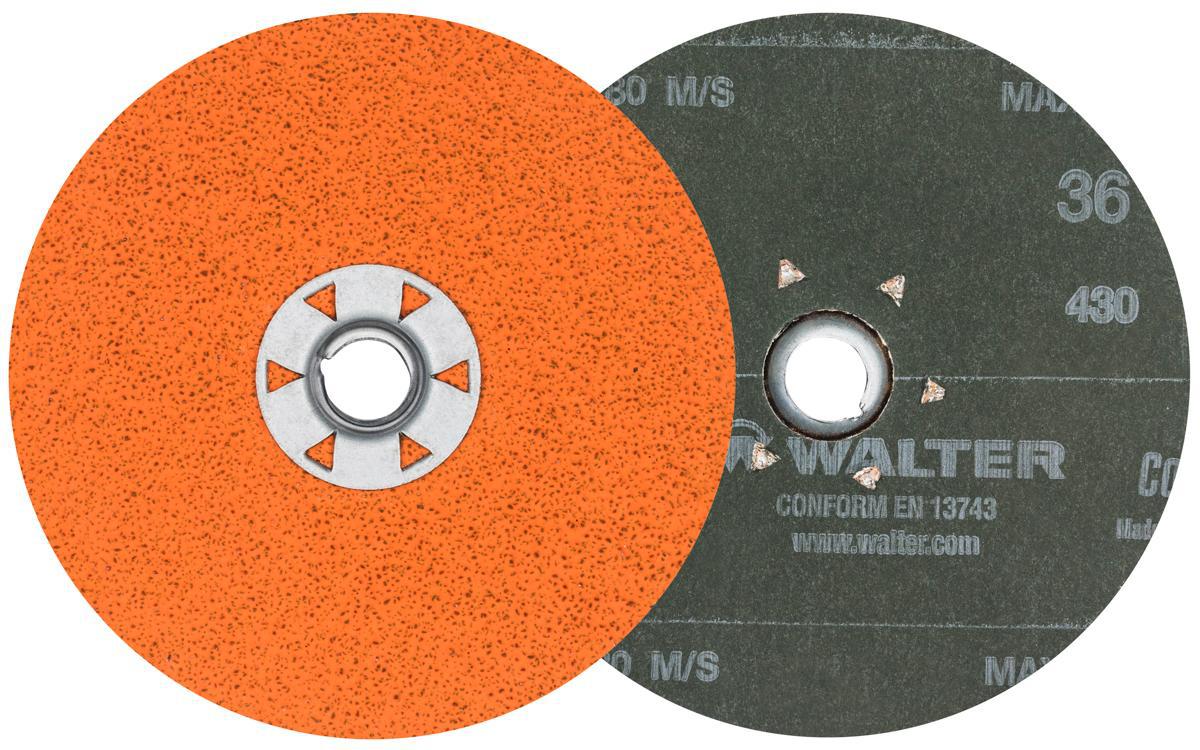 Walter Surface Technologies 15X523 COOLCUT XX™ Quick-Change Sanding Disc, 5 in Dia Disc, 36 Grit