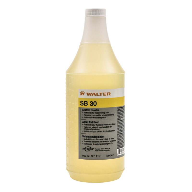 Walter Surface Technologies 53C011 COOLCUT™ SB-30 Lubrication Enhancer, 32 fl-oz Pail, Liquid Form, 1,3,5-Triazine-1,3,5(2H,4H,6H)-Triethanol, Monoethanolamine