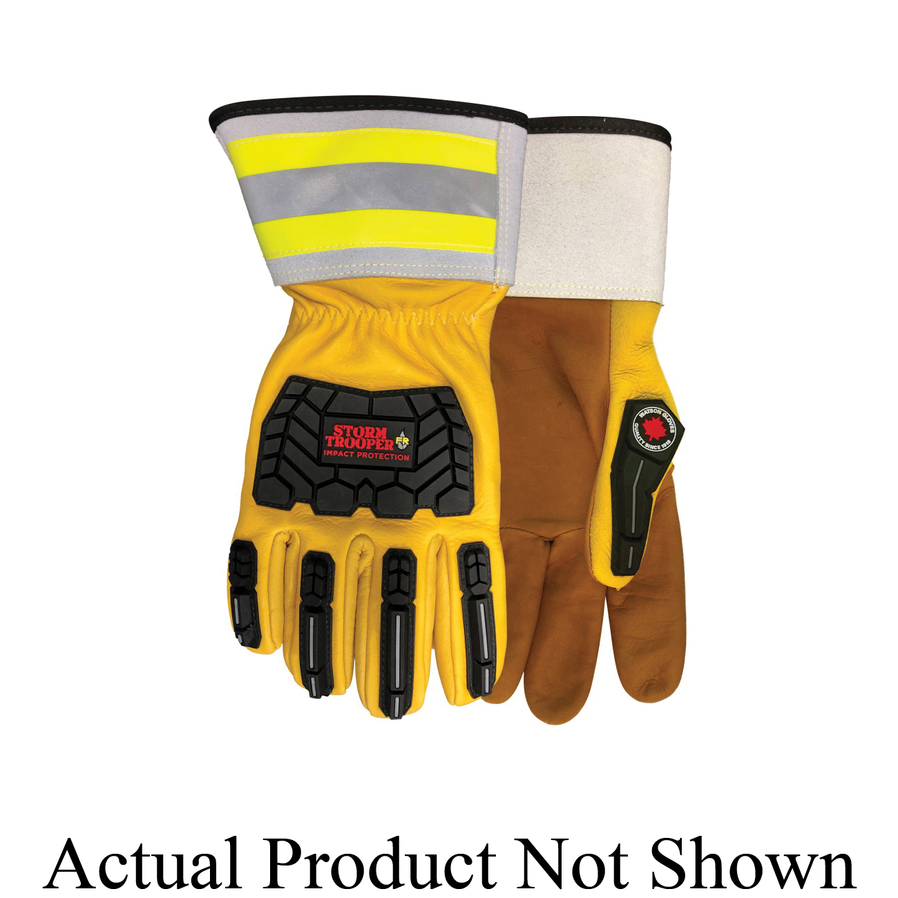 Storm Trooper 5782CRD-L Cut-Resistant Gloves, L, Deerskin/Thermoplastic Rubber, Doug/Slip-On Cuff, Resists: Cut, Impact, Oil, Puncture and Water, ANSI Cut-Resistance Level: A5, ANSI Puncture-Resistance Level: 4