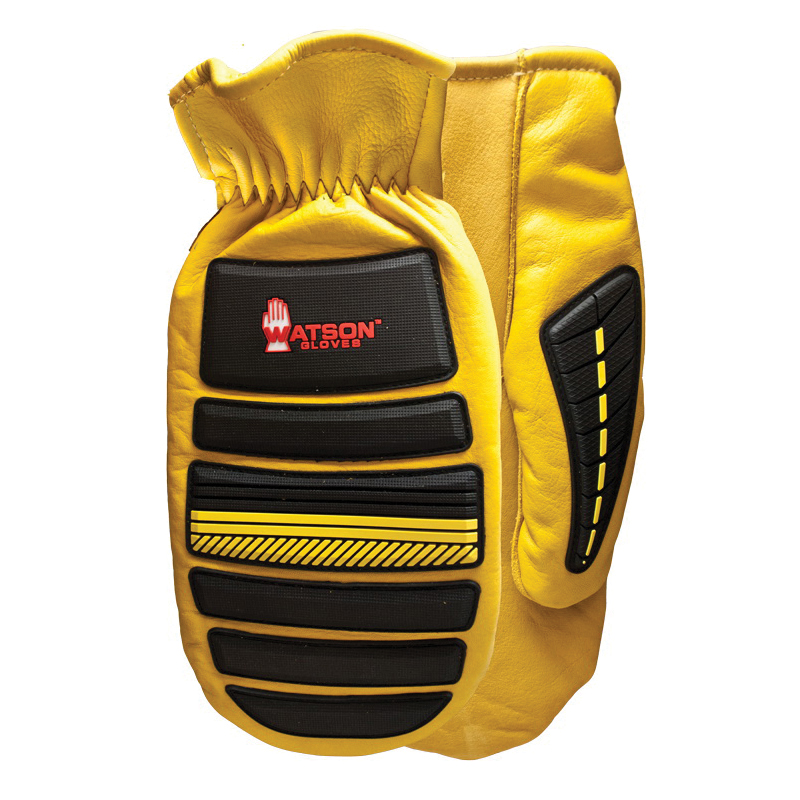 Storm Trooper 95783-XL 95783 High-Performance General Purpose Gloves, High Performance/Mitt/Work, Straight Thumb Style, XL, Full Grain Deerskin Leather, Black/Tan, Elastic/Shirred Cuff, Uncoated Coating, Resists: Impact, Oil, Water, Flame, Dirt and Debris