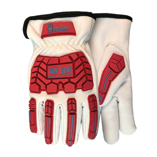Van Goat 9547TPR-L Cut-Resistant Gloves, L, Full Grain Goatskin Leather, Slip-On Cuff, Resists: Cut, Impact and Winter, ANSI Cut-Resistance Level: A5, ANSI Puncture-Resistance Level: 5