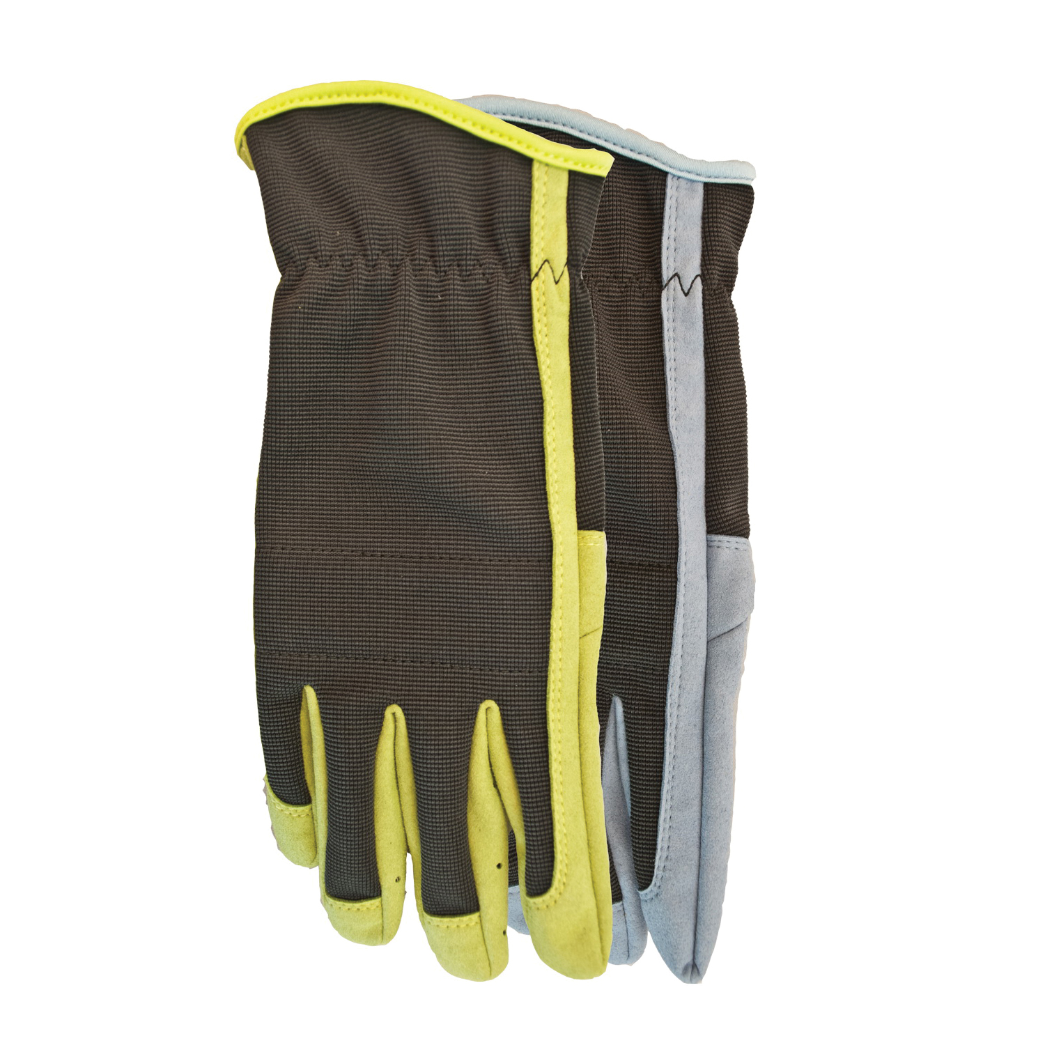 Watson 111-L 111 Uptown Girl General Purpose Gloves, High Performance/Work, Form Fitting Style, L, Microfiber Palm, Silicone/Spandex®, Blue/Green, Elastic/Shirred Cuff