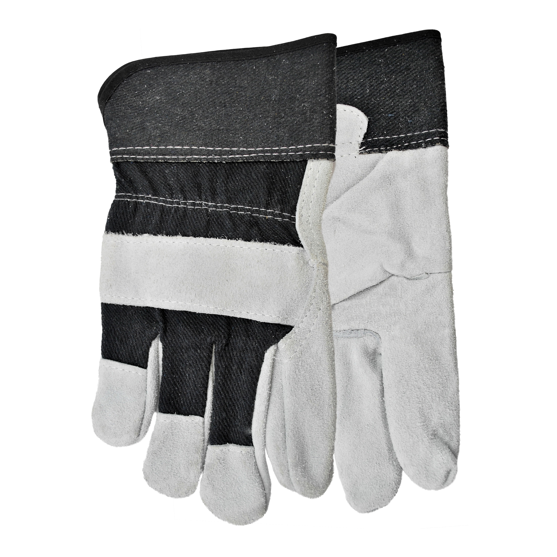 Watson 1426 Such A Deal General Purpose Gloves, Leather Palm, Universal, Split Cowhide Leather Palm, Cotton/Split Cowhide Leather, Slip-On Cuff