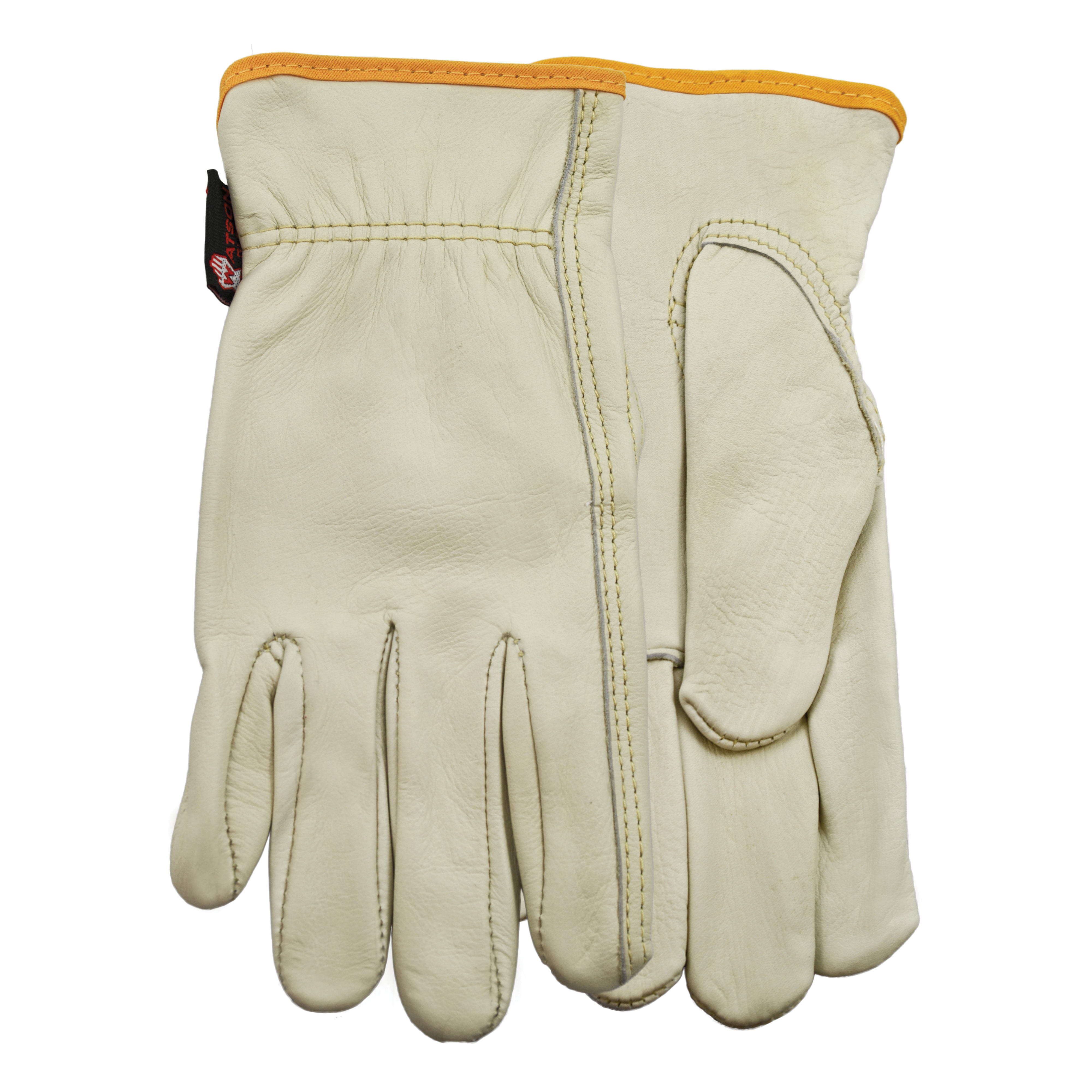 Watson 1651-M 1651 Man Handlers for Her Women's General Purpose Gloves, Leather Drivers, Keystone Thumb Style, M, Full Grain Cowhide Leather Palm, Premium Full Grain Cowhide Leather, Elastic/Shirred Cuff, Unlined Lining