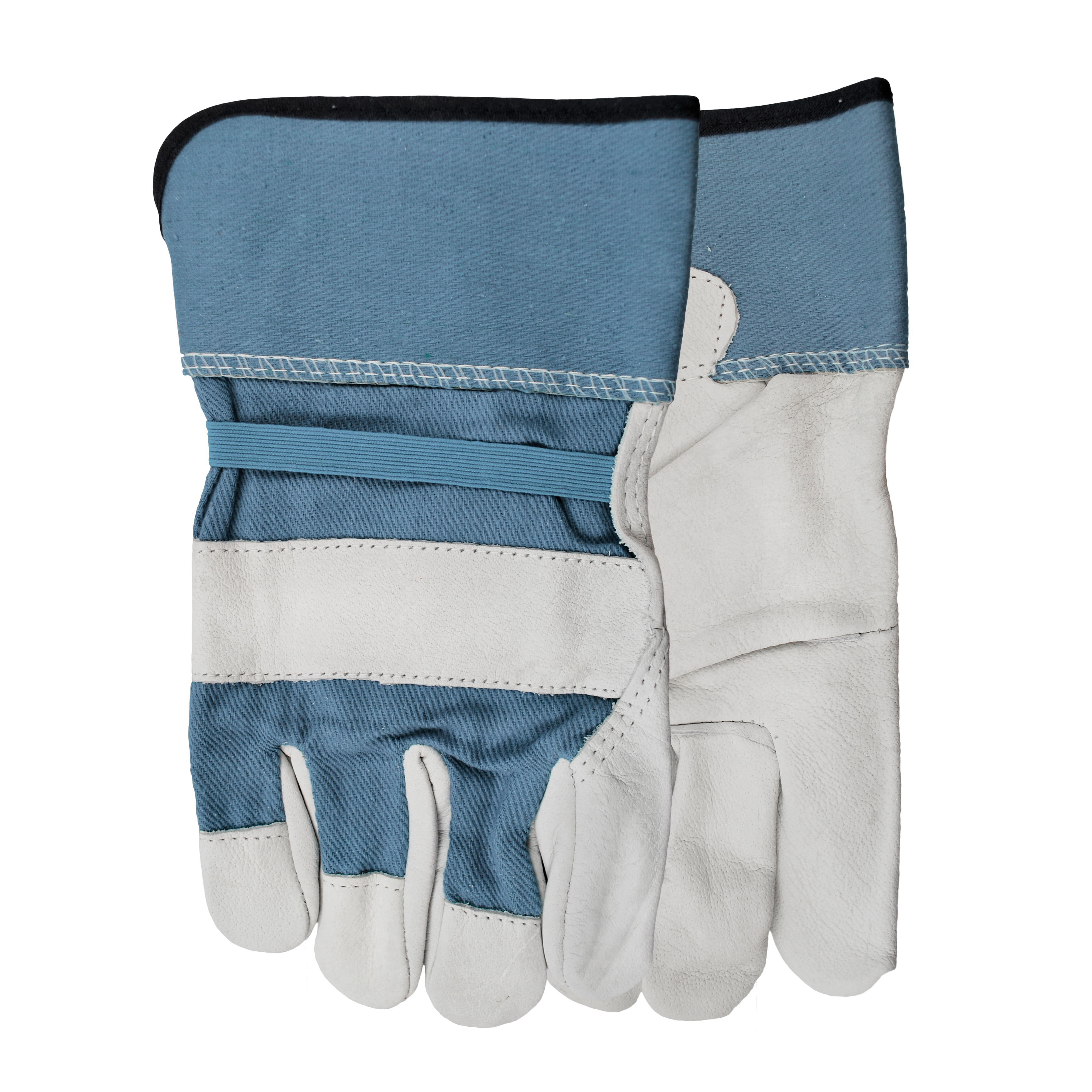 Watson 4019 Buffalo Bill General Purpose Gloves, Leather Palm, Universal, Full Grain Buffalo Leather Palm, Cotton/Full Grain Buffalo Leather, Slip-On Cuff