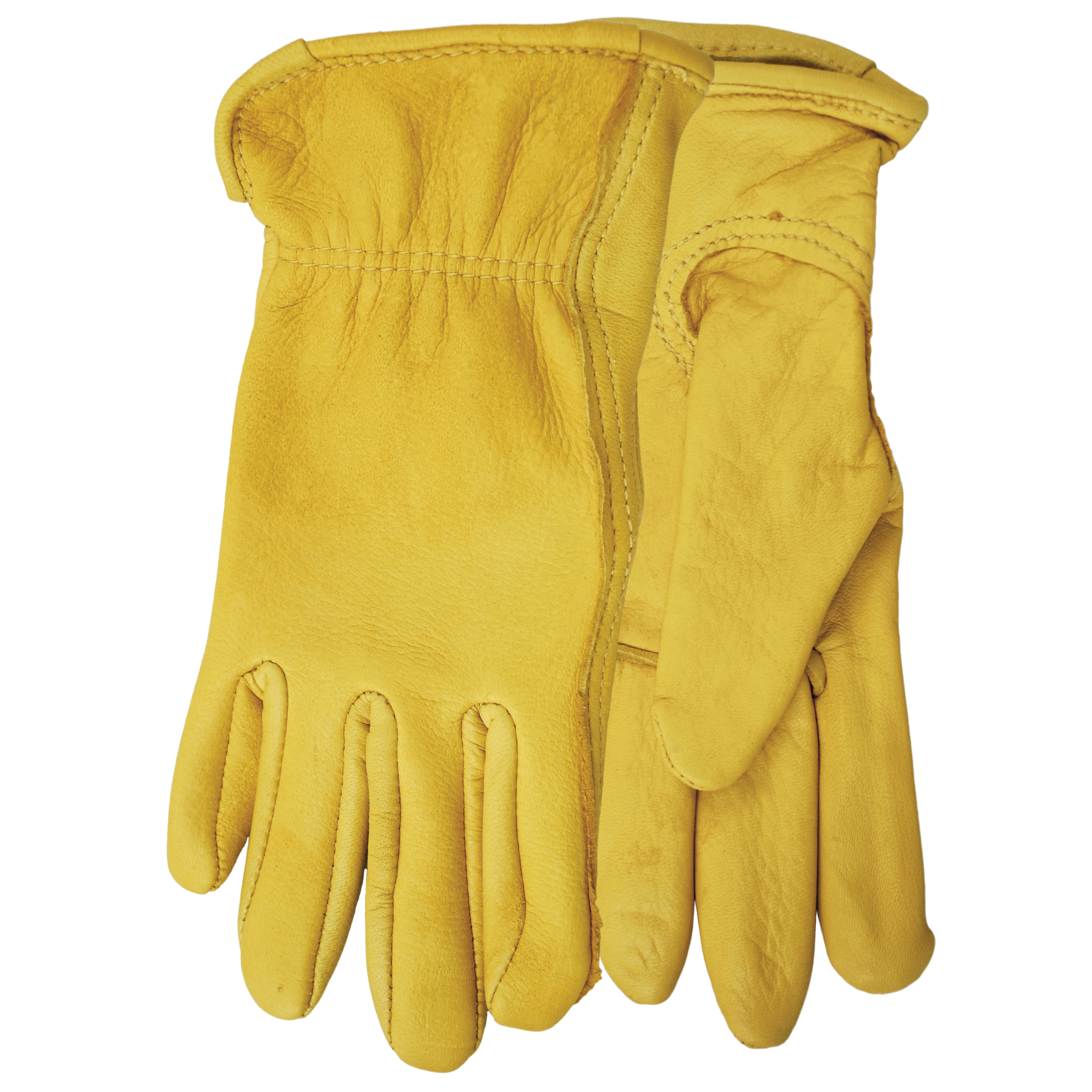 Watson 476-M 476 Wild Deerskin Women's General Purpose Gloves, Leather Drivers/Work, Inset Thumb Style, M, Economy-Grade Full Grain Deerskin Leather, Elastic/Shirred Cuff