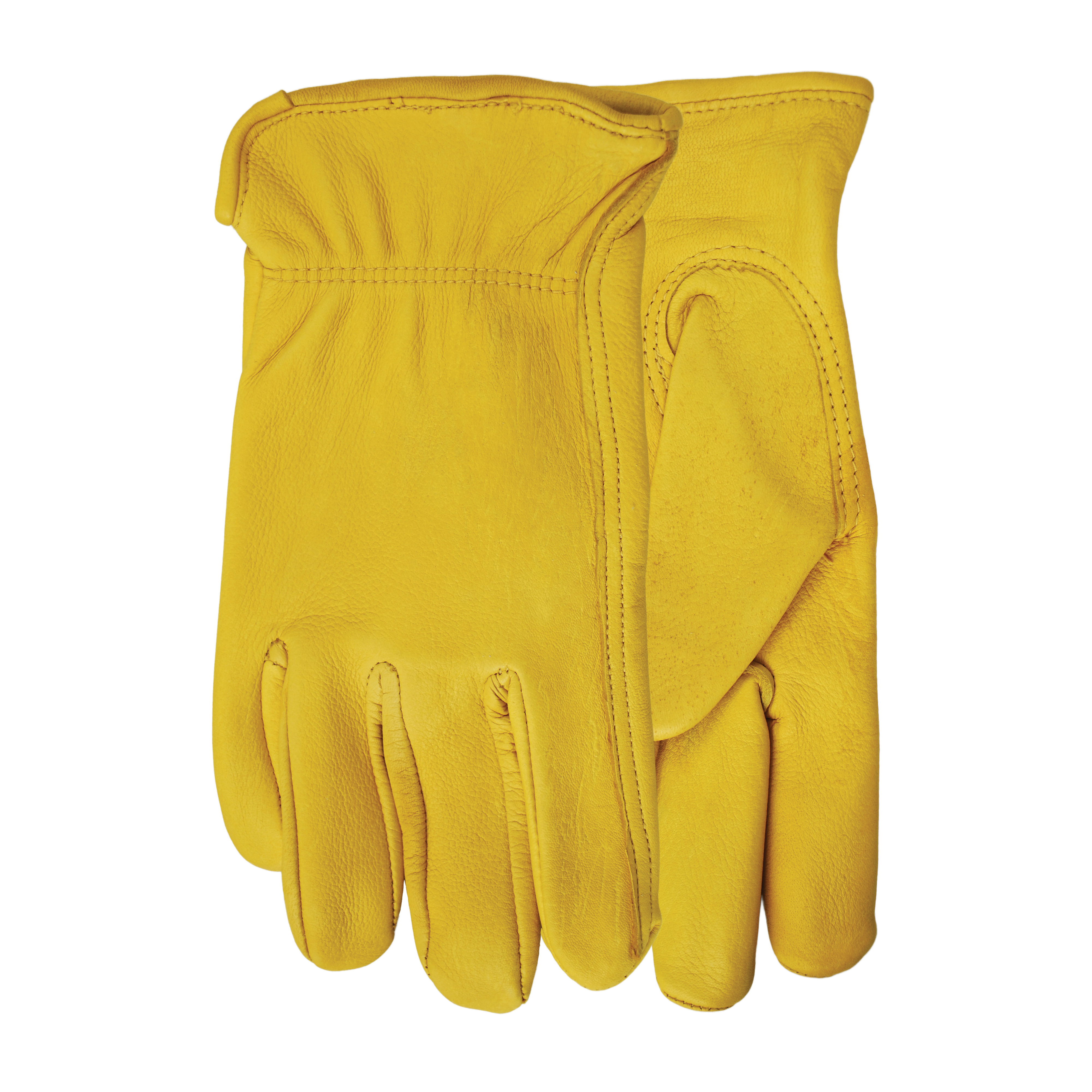 Watson 477-L Wild Deerskin General Purpose Gloves, Drivers, L, Full Grain Deerskin Leather Palm, Full Grain Deerskin Leather, Tan, Slip-On Cuff, Inset Thumb