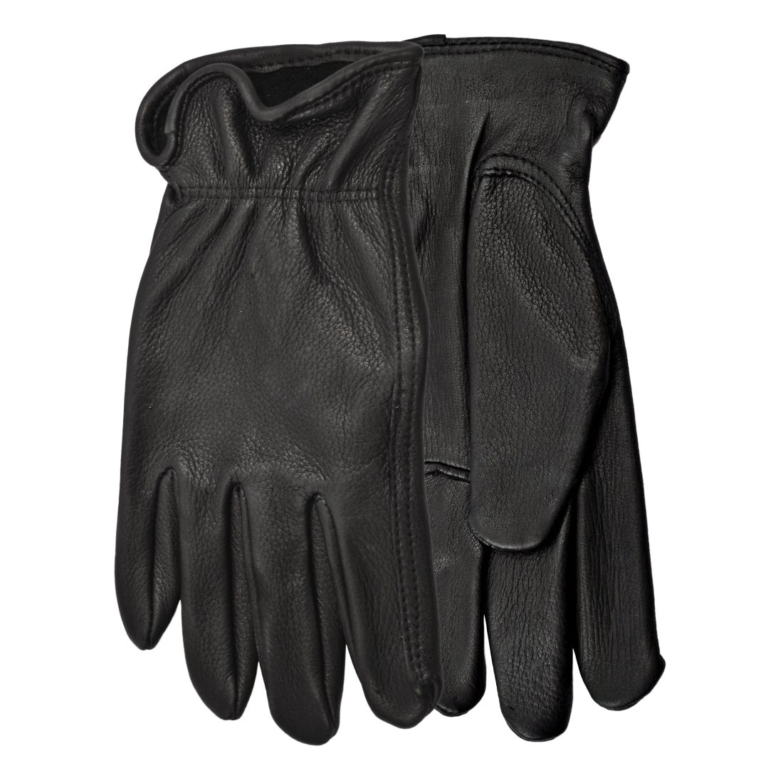 Watson 587-XS Rider General Purpose Work Gloves, General Purpose, Driver's Style with Inset Thumb Style, XS, Full Grain Deerskin Leather Palm, Full Grain Deerskin Leather, Black, Slip-On Cuff, Full Grain Deerskin Leather Coating, Unlined Lining