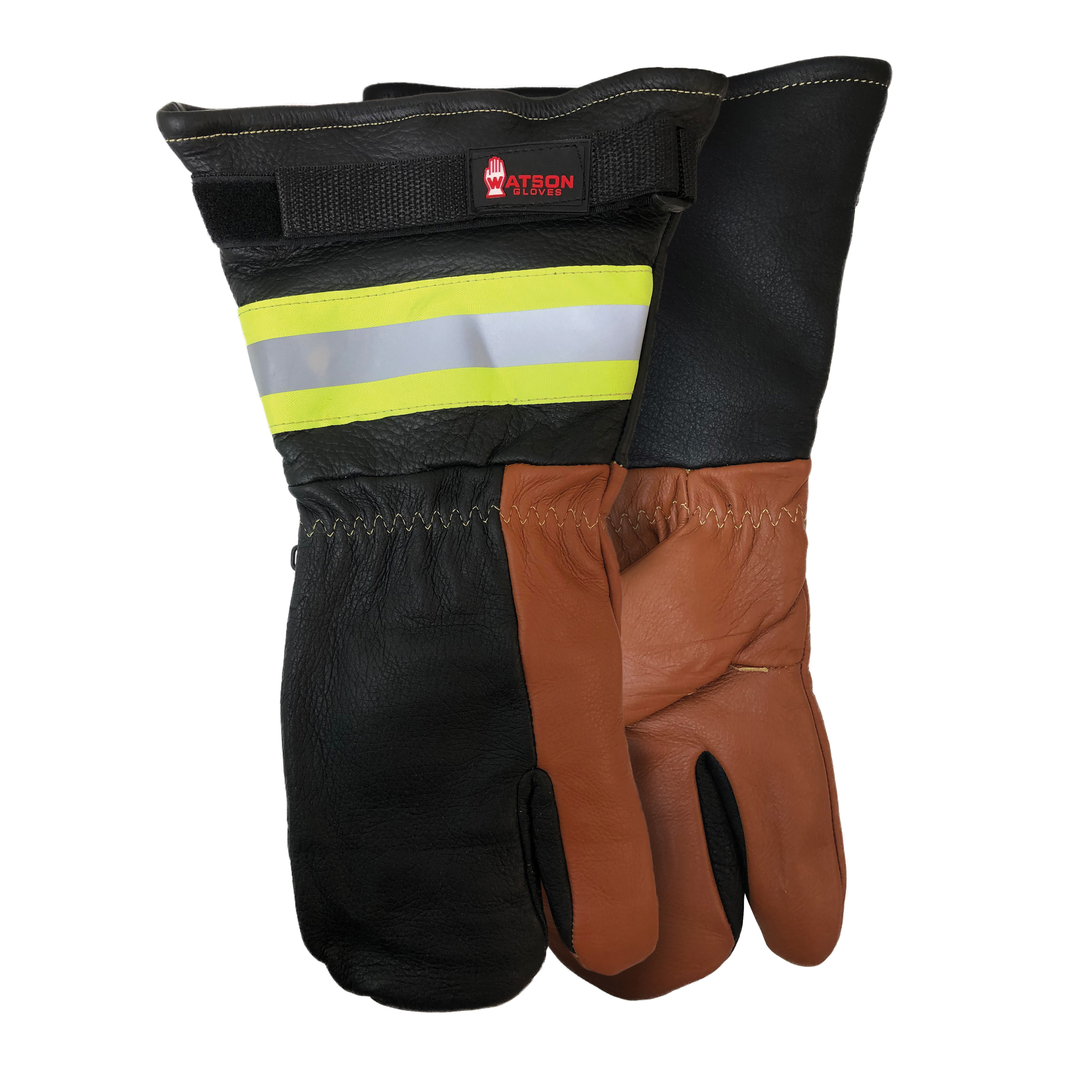 Watson 9200i1F-L White Out General Purpose Gloves 9200i1F, Mitt/Work, 1-Finger Style, L, Full Grain Cowhide Leather Palm, Pigskin Leather, Gauntlet/Shirred Elastic Cuff, Resists: Water, Heavy Sherpa Lining