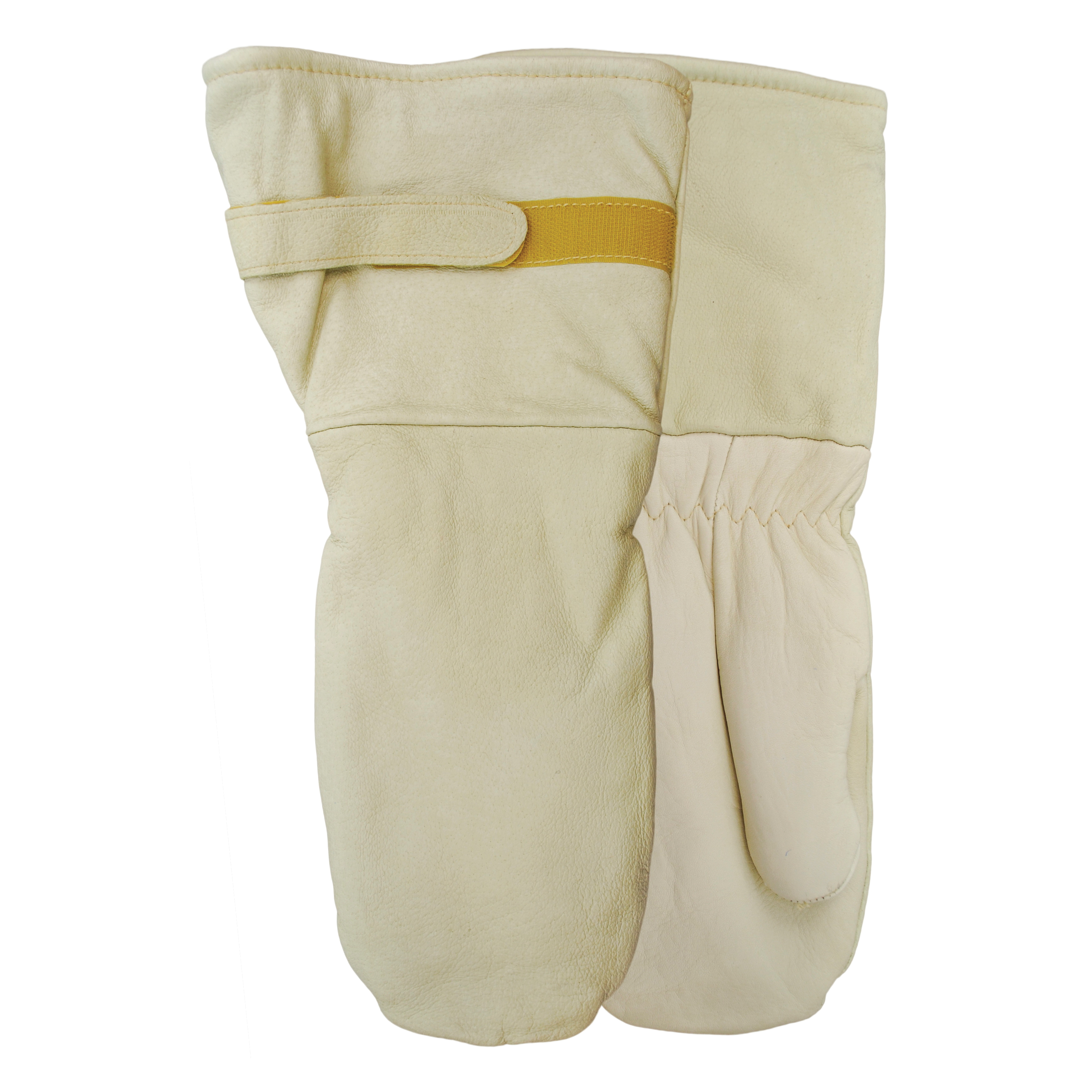 Watson 9200I-L White Out General Purpose Gloves, Leather Palm, Straight Thumb/Welted Seam Style, L, Full Grain Cowhide Leather Palm, Full Grain Cowhide Leather/Pigskin Leather, Tan, Gauntlet Cuff, Sherpa Lining