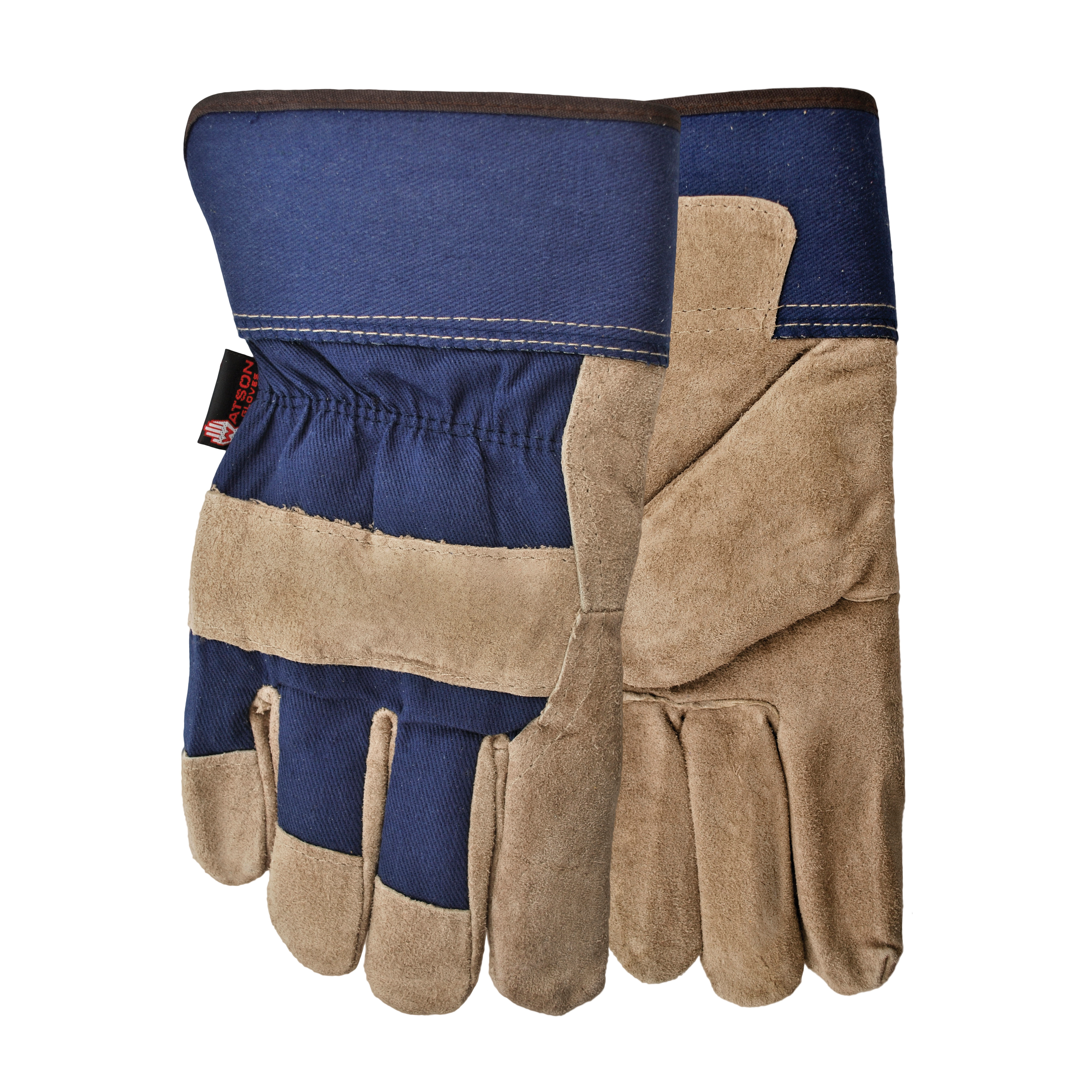 Watson 9282 Dry Paws General Purpose Gloves, Leather Palm, Universal, Split Grain Cowhide Leather Palm, Cotton/Split Grain Cowhide Leather, Slip-On Cuff, G100 Thinsulate™ Lining
