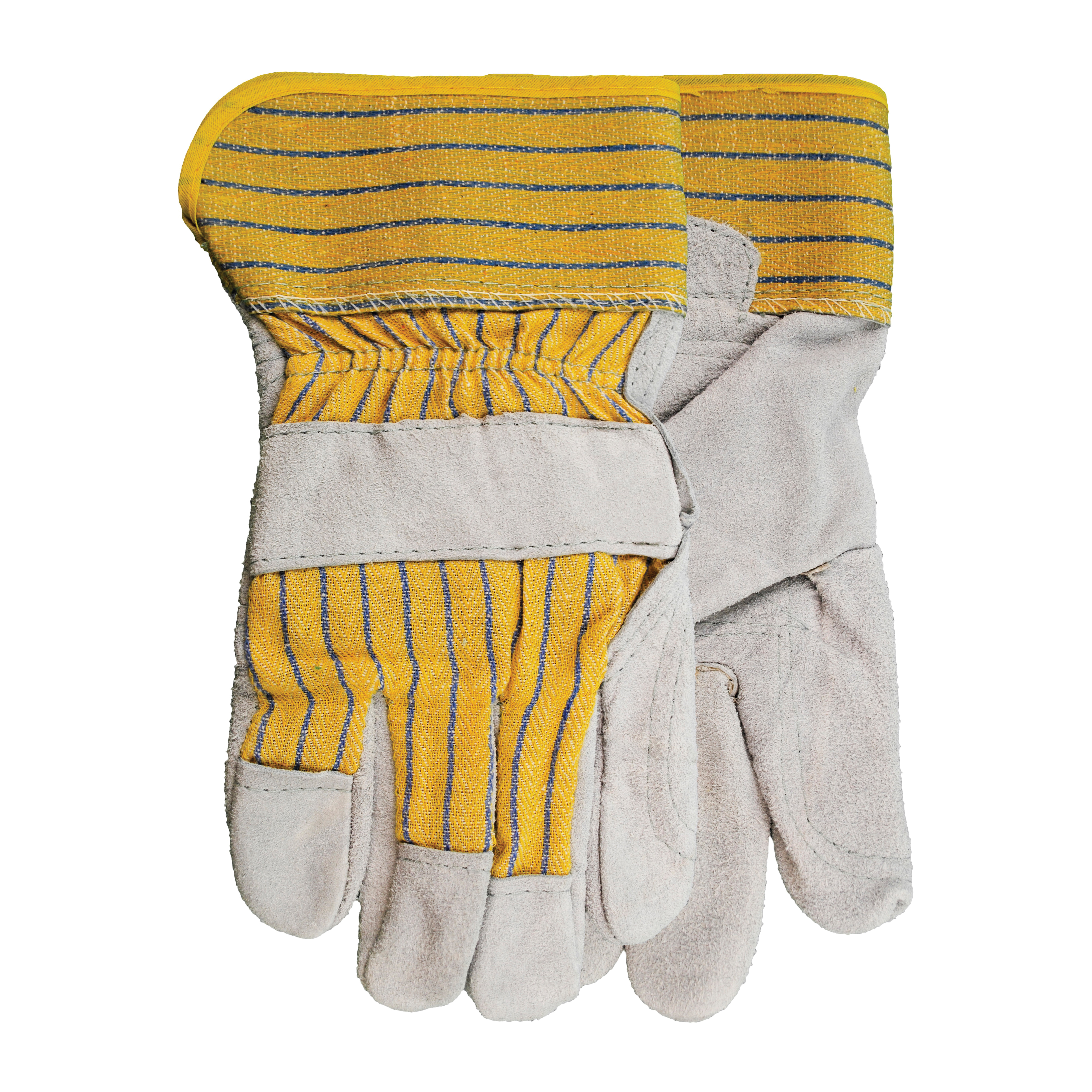 Watson C281DP Double Duty General Purpose Gloves, Leather Palm, Universal, Split Cowhide Leather Palm, Cotton/Premium Split Cowhide Leather, Slip-On Cuff