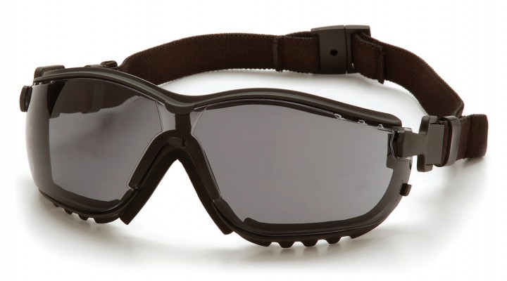 Glasses V2G Gray Anti-Fog Black Frame
