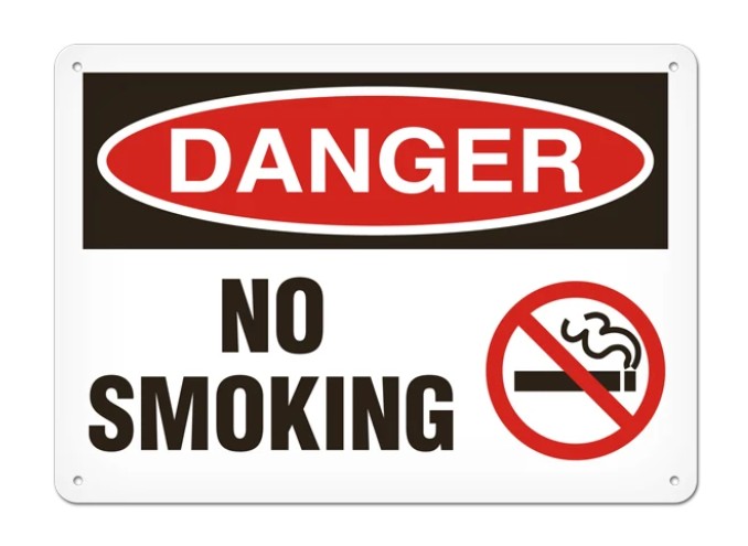 INCOM® 10in x 14in DANGER NO SMOKING PrimeGuard® Traditional OSHA Style Safety Sign
