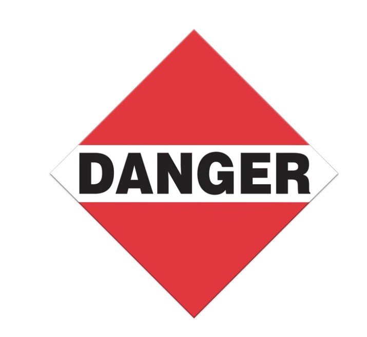 INCOM® DuraPly® Rigid HD Plastic DANGER, MIXED LOADS International TDG Dangerous Goods Placards