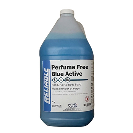 Active Blue Hair & Body Shampoo, 4 L Bottle