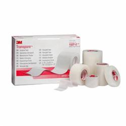 Transpore™ 707387-00735 Waterproof Surgical Tape, 10 yd L x 1/2 in W, Clear Glass, Plastic