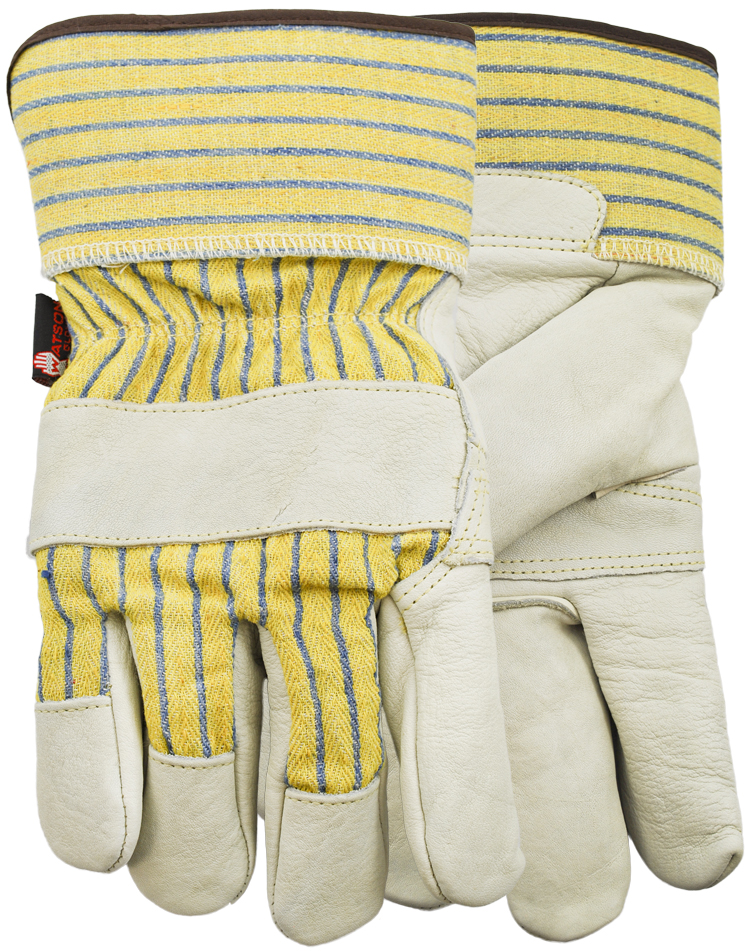 Watson 94003i Puff Daddy General Purpose Gloves, Work, Reinforced Style, Cotton/Economy-Grade Full Grain Cowhide Leather, Safety Cuff, Resists: Cold, Dirt and Debris, Heavy Sherpa Lining