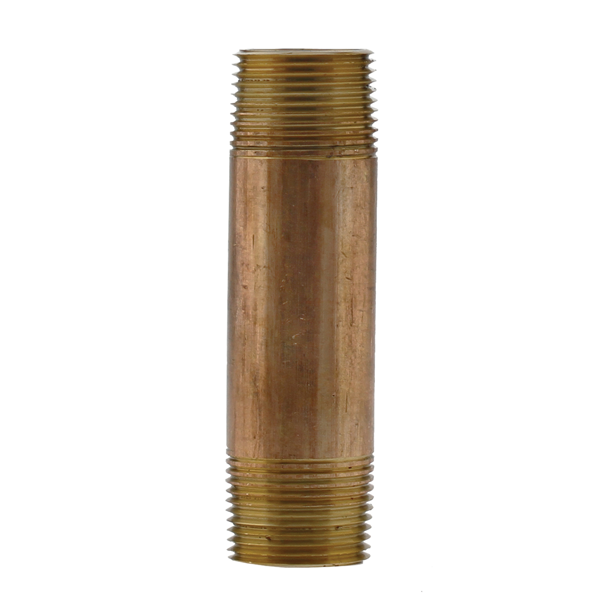 Boshart Industries BRN-0540 Pipe Nipple, 1/2 in Nominal, 4 in L, Red Brass, MNPT End Style, Import