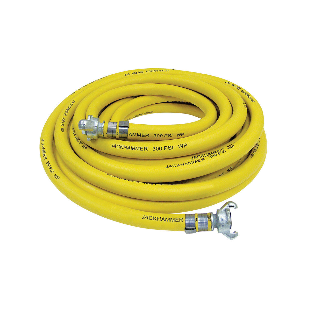 Buchanan Rubber JACK-075-UASS Jack Hammer Air Hose Assembly, 3/4 in Nominal, 50 ft L, 300 psi Working, Synthetic