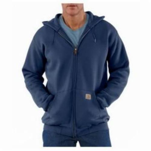 Carhartt® K122-472-REG Mid Weight Original Fit Solid Unlined Sweatshirt, Men's, Regular, New Navy, 50% Cotton/50% Polyester Blend/55% Cotton/45% Polyester Charcoal Heather Fiber