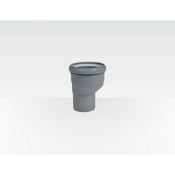 Centrotherm Eco Systems InnoFlue® ISEI0304 Single Wall Eccentric Increaser, 3 to 4 in Dia x 6.1 in L, Polypropylene, Gray, Domestic