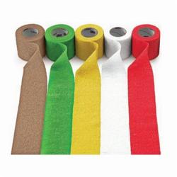 Coban™ 707387-76770 Fully Stretched Latex Free Self-Adherent Wrap With Head Tear, 5 yd L x 6 in W, Tan, Elastic