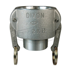 Dixon® 2015-B-AL Type B Cam and Groove Reducing Coupler, 2 x 1-1/2 in Nominal, Female Coupler x MNPT End Style, Aluminum