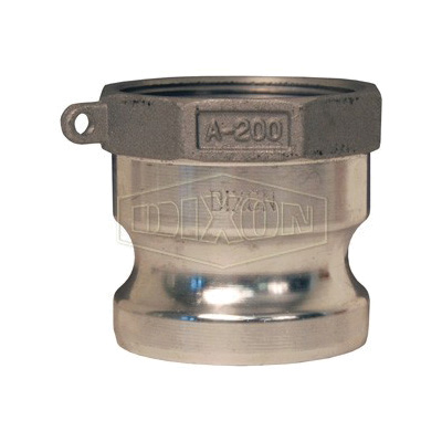 Dixon® G200-A-AL Type A Cam and Groove Adapter, 2 in, Male Adapter x FNPT, Aluminum, Import