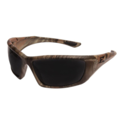 EDGE® TXR416CF Robson Polarized Safety Glasses, Anti-Scratch, Smoke Lens, Flexible Frame, Forest Camouflage, Nylon Frame, Polycarbonate Lens, CSA Z94.3-15, ANSI/ISEA Z87.1+2102, MCEPS GL-PD 10-12