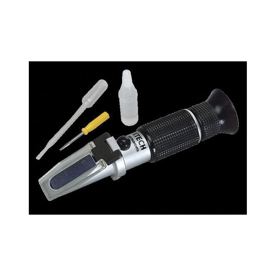 Extech® RF40 RF Series Portable Refractometer With Automatic Temperature Compensation, -60 to 32 deg F/-60 to 25 deg F, +/-2%, 168 mm L x 32 mm W x 32 mm H