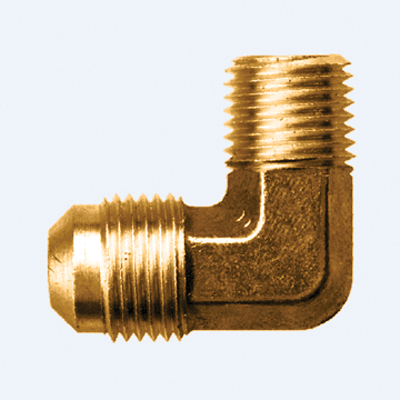 Fairview 49-8D 40 Series Elbow, 1/2 in Nominal, SAE Flare x Male Pipe, Brass