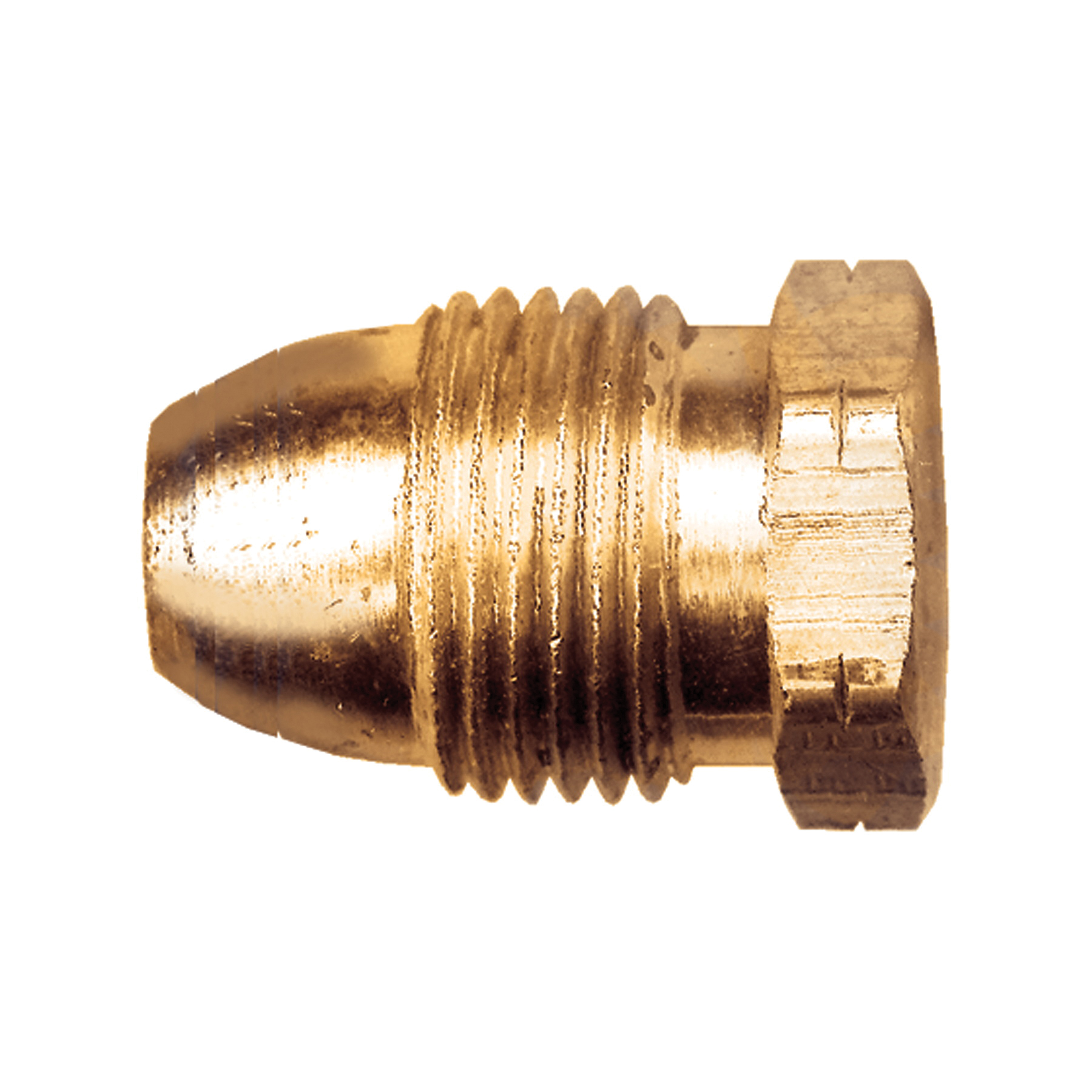 GAS-FLO® 2010 Sealing Plug With O-Ring, Male POL End Style, Solid Brass, Import