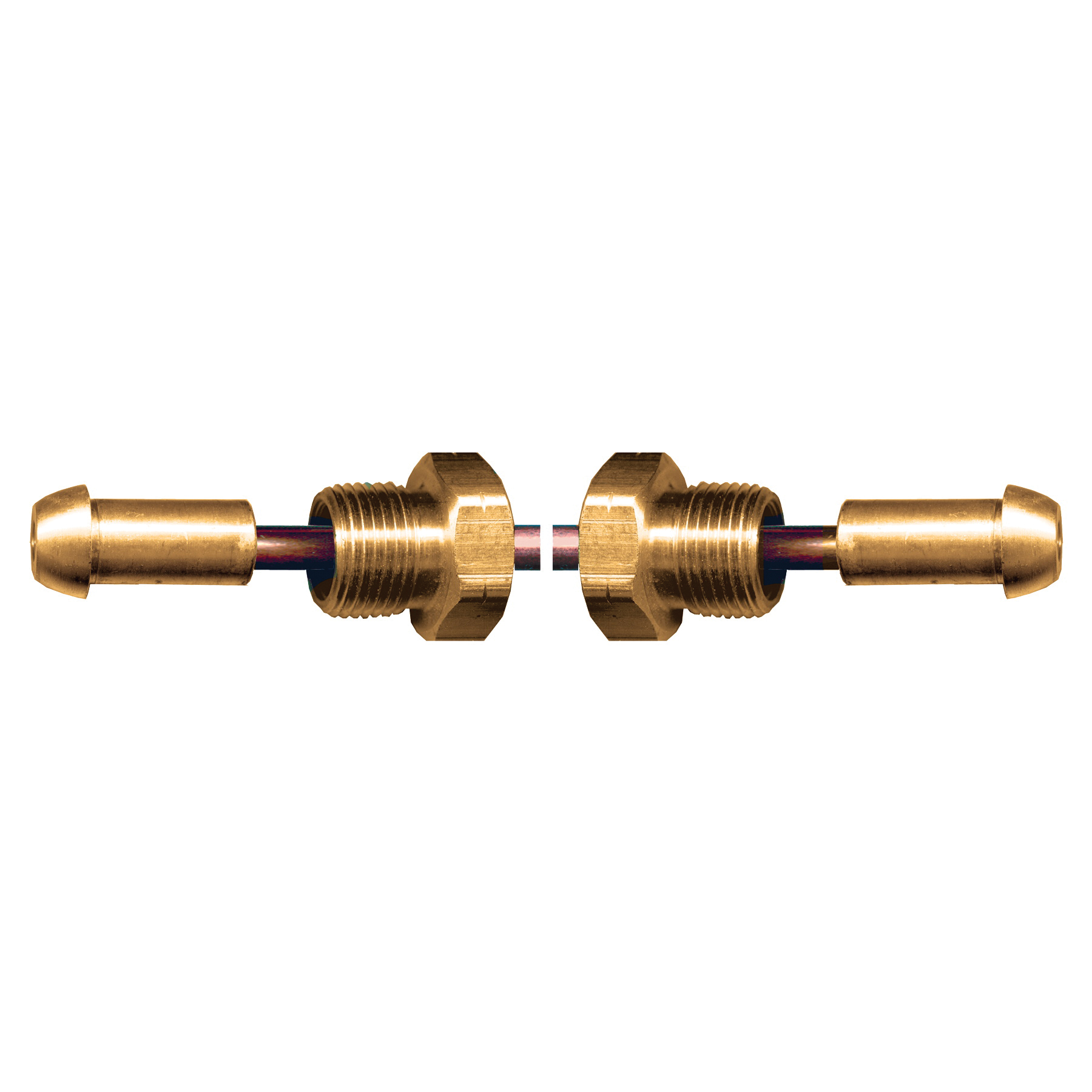 GAS-FLO® CP-2148 Pigtail, 1/4 in Nominal, Long Nose POL End Style, 48 in L, Copper, Import