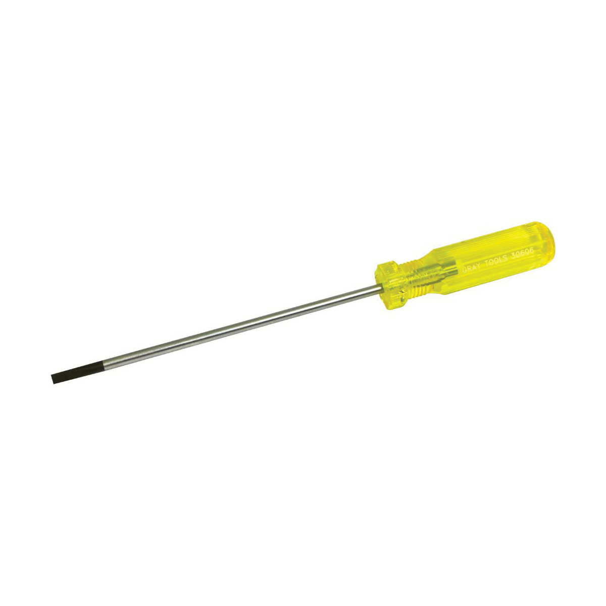 Gray Tools 30606 Electrician's Screwdriver, 0.02 x 0.1875 in Slotted Point, 9-1/2 in OAL, Acetate Handle