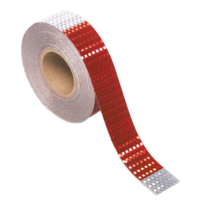 Grote® 41160 Conspicuity Tape, Red/Silver, 150 ft L x 2 in W