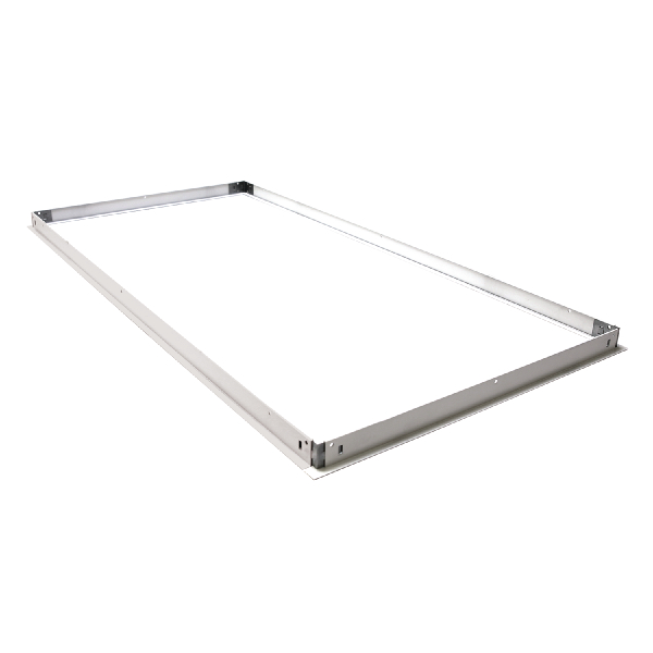 Metalux DF-24W-U Commercial Dry Wall Frame Kit, For Use With Undercabinet Lighting, 2 x 4 ft, Aluminum, White