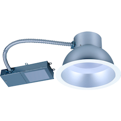 EIKO® CDR-8-33/85/840-SSW-DIM-U Dimmable Commercial Retrofit Downlight With White Trim, LED Lamp, 40 W Fixture, 100 to 277 VAC