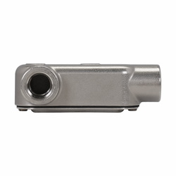 Crouse-Hinds Condulet® LL28SS Type LL Conduit Outlet Body With Cover and Neoprene Gasket, 3/4 in Hub, 8 Form, 8 cu-in Capacity, 316 Stainless Steel, Aluminum Acrylic Painted/Electro-Galvanized