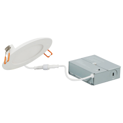 Sylvania ValueLED™ Microdisk™ 61404 Dimmable Round 2A Generation Downlight Kit With Remote Driver, LED Lamp, 13 W Fixture, 120 V, Plastic Housing