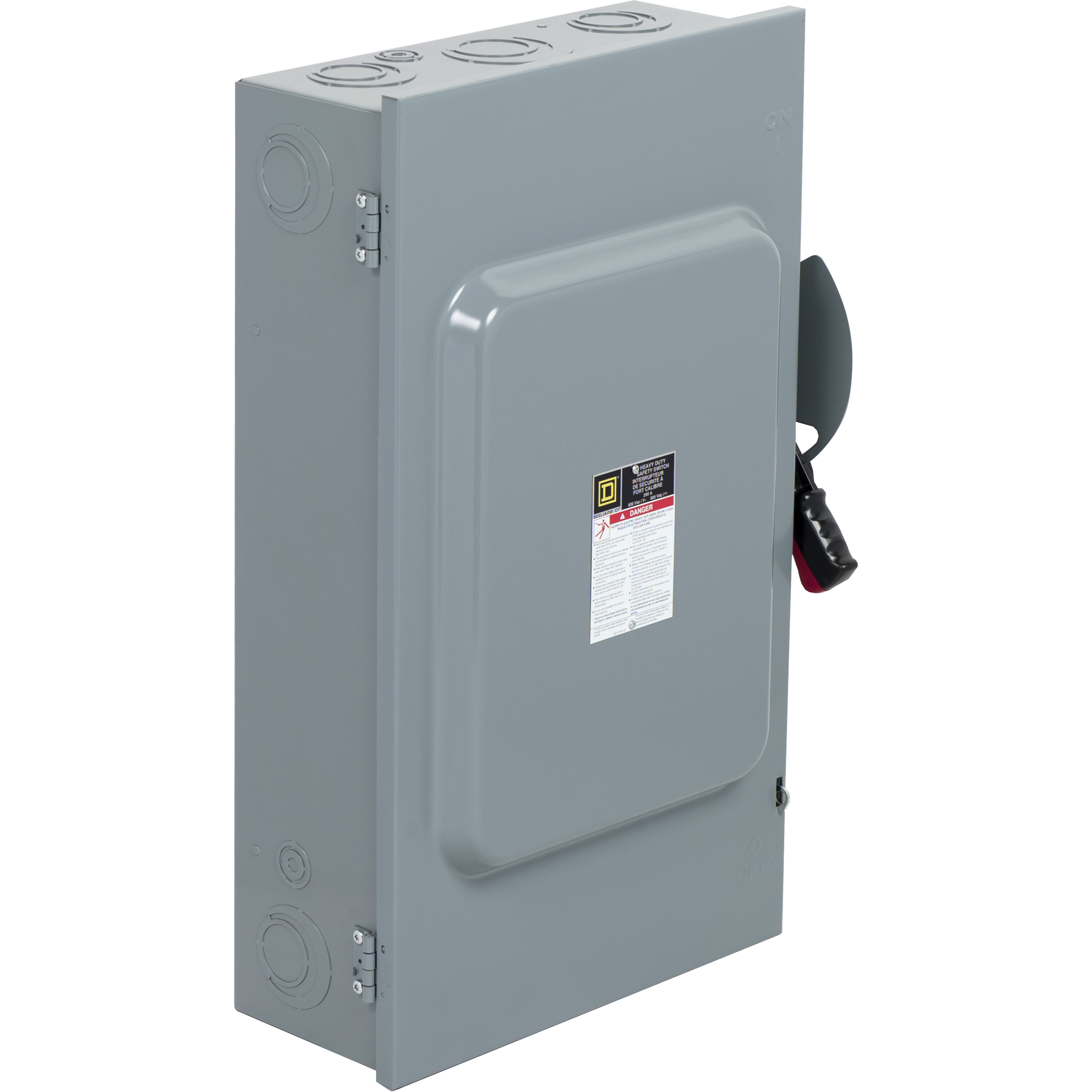 Schneider Electric CH364 Fusible Heavy Duty Safety Switch, 600 VAC/VDC, 200 A, 50 hp, 60 hp, 150 hp, TPST Contact, 3 Poles