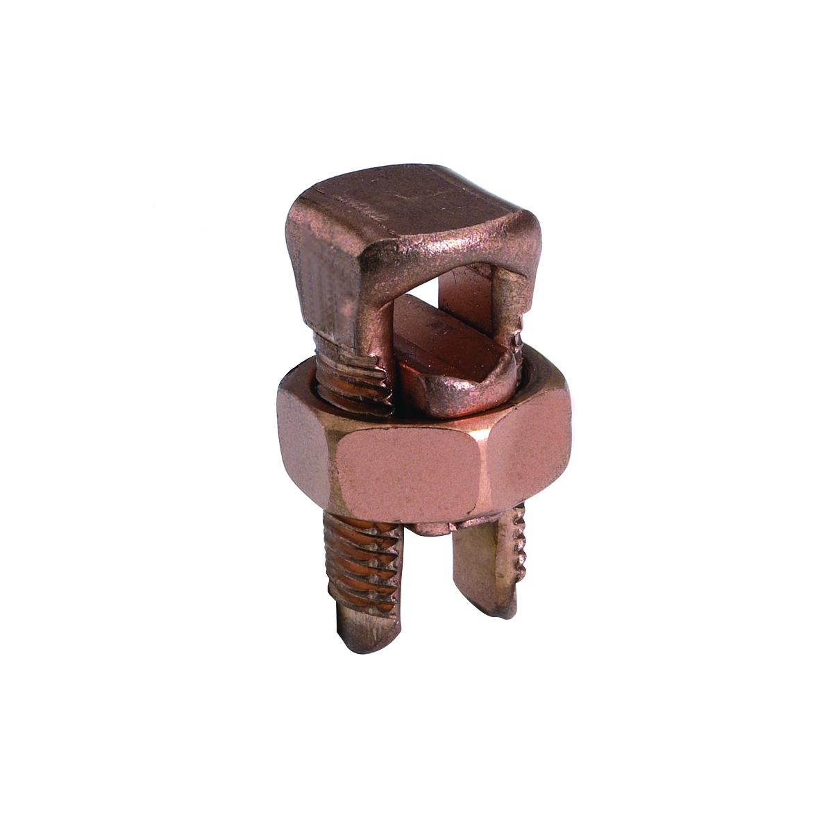 BURNDY® SERVIT® KS31 Type KS Split Bolt Connector, 1/0 AWG to 350 kcmil Solid/Stranded Copper Conductor, 1-3/8 in Bolt, Copper Alloy
