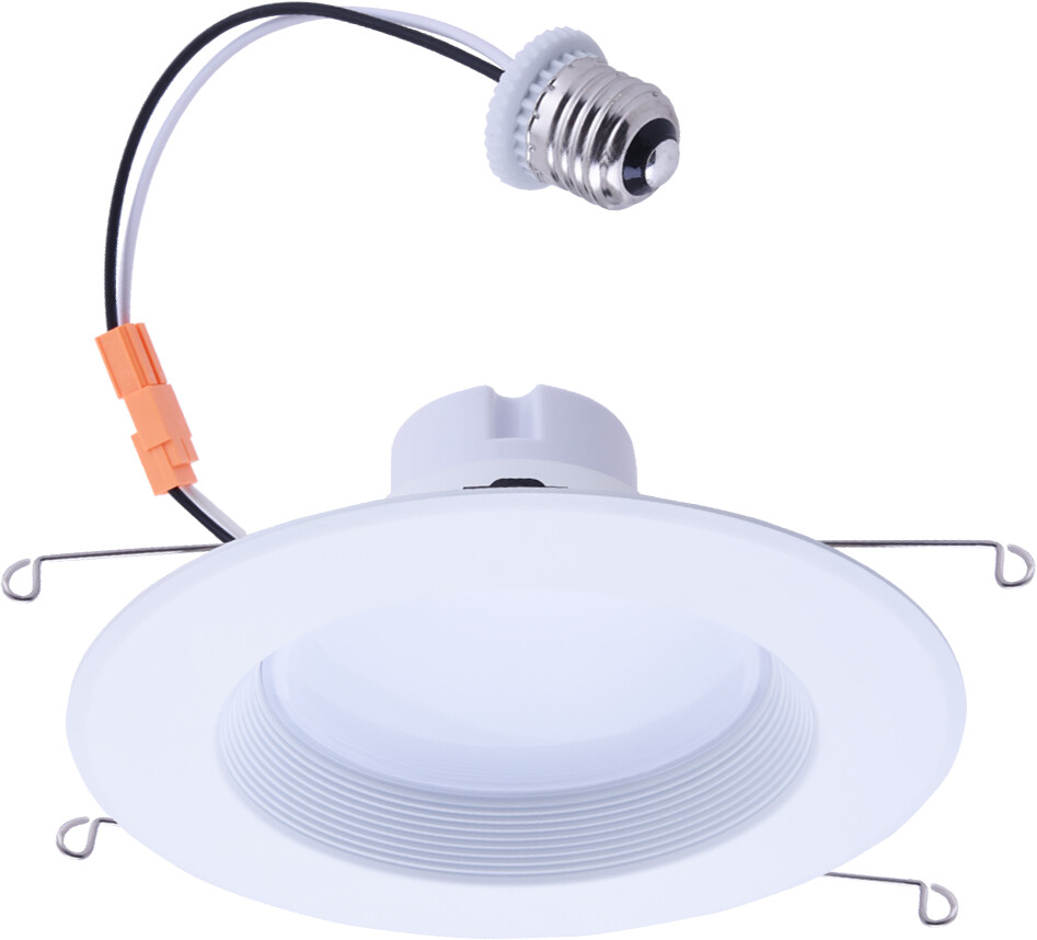 EIKO® DK6-12W/10/830-D-120-W/B Downlight Kit, LED Lamp, 12 W Fixture, 120 VAC, Aluminum Housing