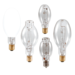 Sylvania METALARC® 64047 Base-Up Only Quartz Specialty Metal Halide Lamp, 250 W, E39 Mogul Quartz Metal Halide Lamp, ED28 Shape, 23 Lumens Initial/17 Lumens Mean Lumens